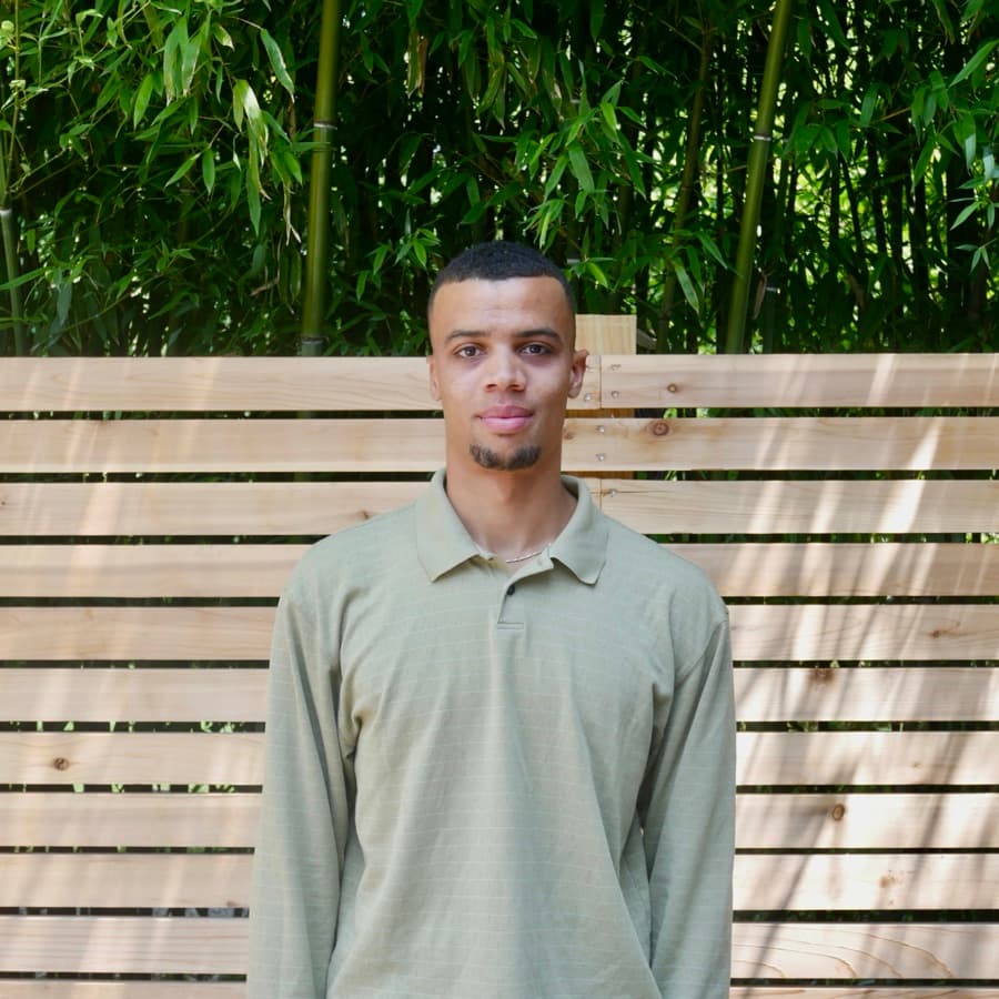 A Calderón Architecture intern, photographed at the studio